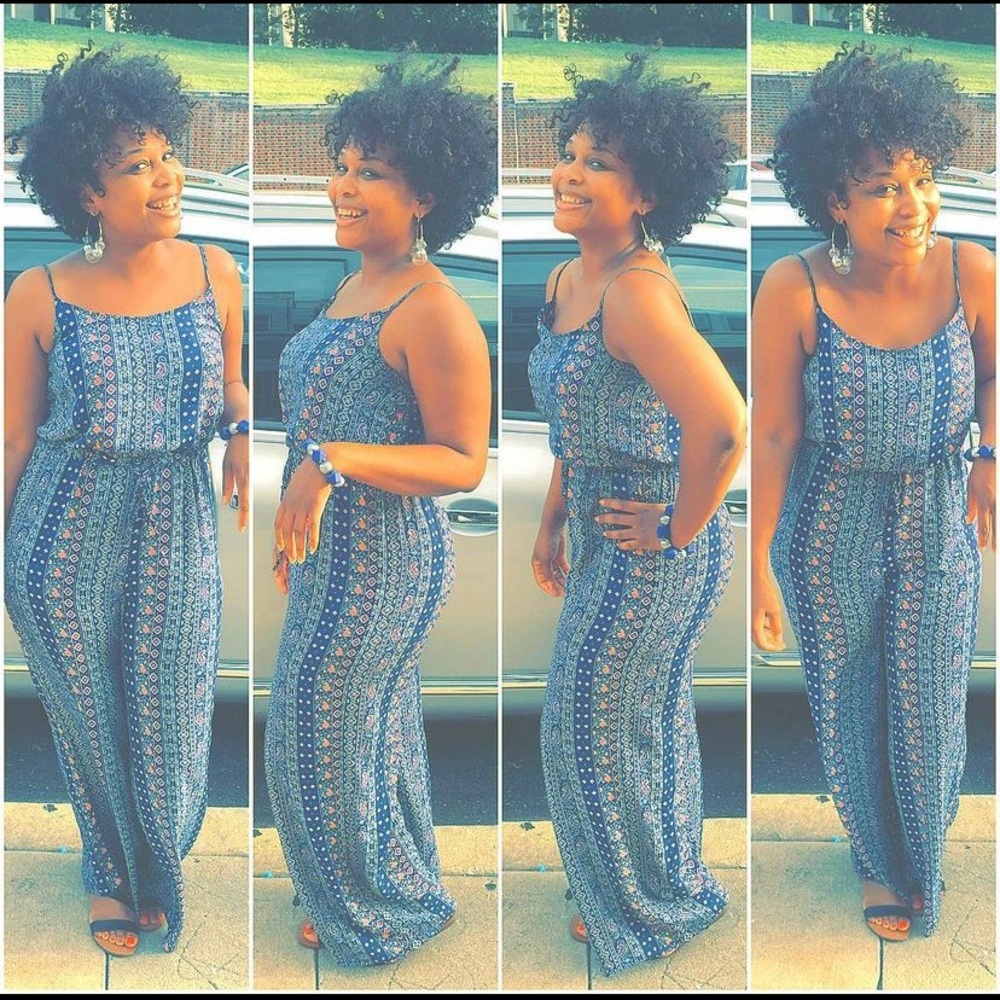 Blue Bohemian Jumpsuit